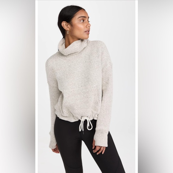Sweaty Betty Bouclé Funnel Neck Sweatshirt Size Medium - Picture 2 of 11